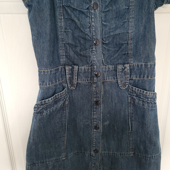 Le Chateau Blue Denim Shirt - Picture 5 of 5